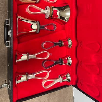 Malmark 3 Octave Handbell Package (C4-C7) w/ cases, pads, tables, mallets and gloves image 3