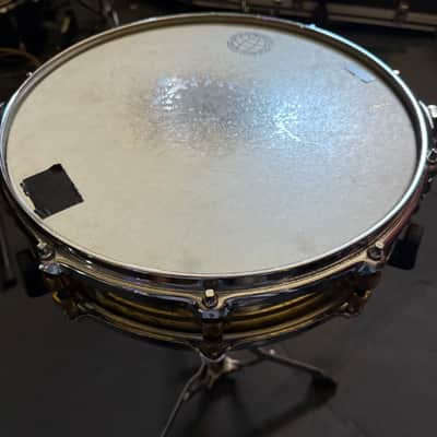 Yamaha SD-493 14x3.5" Brass Piccolo Snare Drum 1987-1996 - Brass image 1