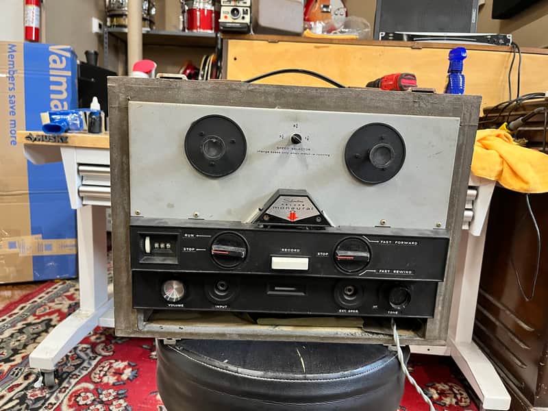 Silvertone 5234 monaural tape recorder reel to reel 1960s image 1
