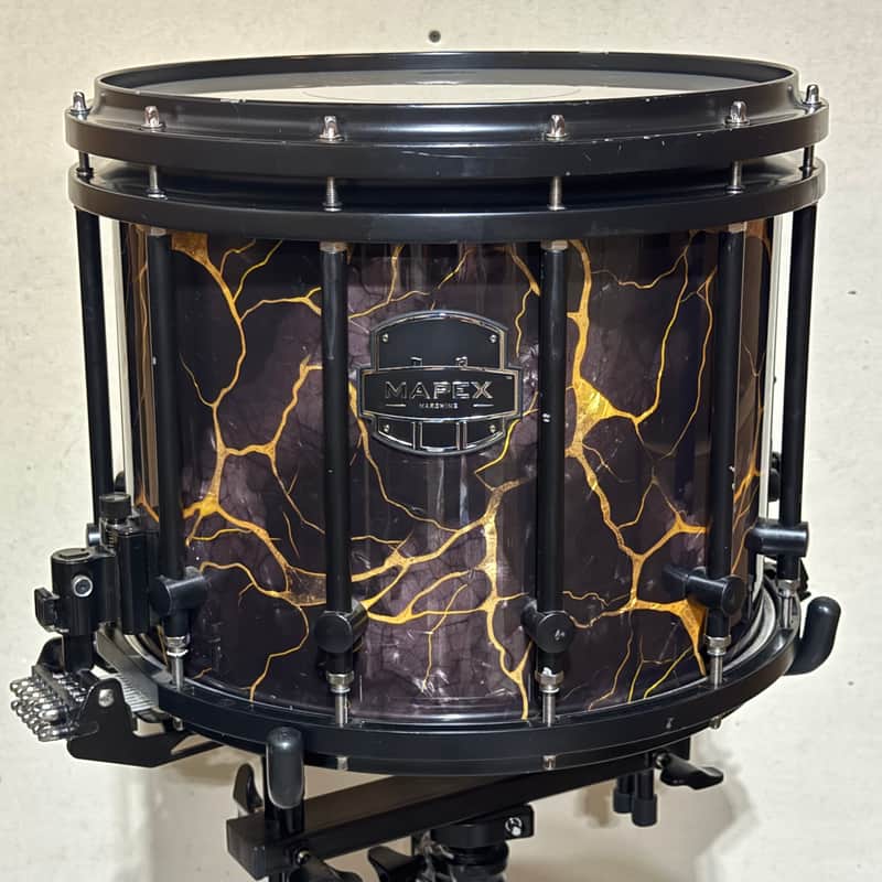 Mapex MKII Marching Snare Drum - Vortex Wrap / Black Hardware 14/12” image 1