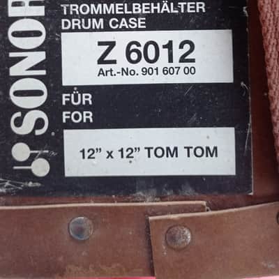Rare Vintage Sonor Z 6012 Original Vulkanfiber Drum Case 12"x12" — Horst Link Era (Made in Germany) image 4