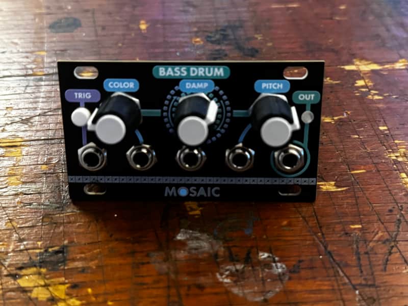 Mosaic Bass Drum Eurorack Module – Daisy Seed DSP – Intellijel 1U Reflashable image 1