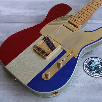 2024 Fender Limited Edition Buck Owens Telecaster (Red Silver & Blue Sparkle) image 1