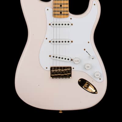 Fender Custom Shop Limited Edition 1954 Hardtail Stratocaster Journeyman Relic - Super Faded Aged Shell Pink #0339 image 1