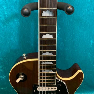 Rare vintage Ibanez 2350 CH Custom Les Paul 1975 Lawsuit- John 5 Motley Crue autographed Natural wood brown top maxon 70 pickups image 10