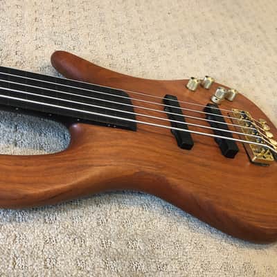 Dirk Lance (Incubus) Owned Warwick Streamer Stage II 5-String Fretless Custom 1999 Natural image 5