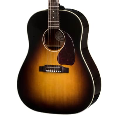 GIBSON SJ-200 EC CUTAWAY WITH PICKUP. ANTIQUE NATURAL. FLAMED WOOD