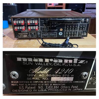 Marantz 4240 Stereo/Quadradial 4 AM/FM Receiver, partially recapped and beautiful condition. image 14