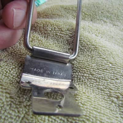 VintageTrapeze Tailpiece Fits Gibson Gretsch & Many Others Made In Japan HEAVY Cool Vintage Trapeze Tailpiece image 2