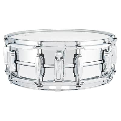 Ludwig LB400B Supraphonic Chrome Over Brass Snare Drum 14x5 image 2