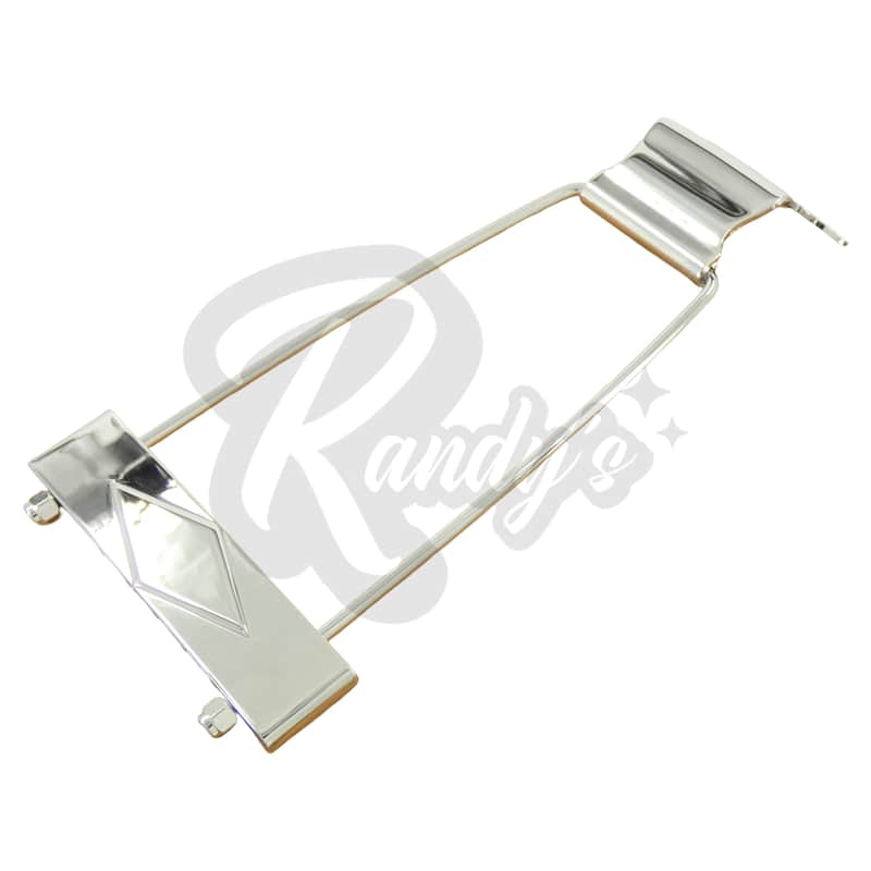 Advanced Plating 1526N TP-70 Diamond Clover Archtop Trapeze Tailpiece (CNC) - Fits Gibson® ES-335 & Trini Lopez-Nickel image 1