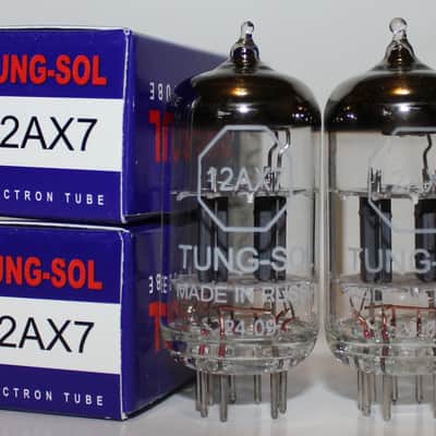 Matched Pair Tung Sol 12AX7 / ECC83 pre-amp tubes, Brand NEW in Box ! image 2