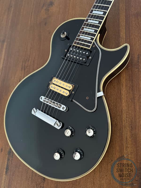 Greco Les Paul Custom Guitar, Black, Made in Japan, 1976, EG480B - Very Good