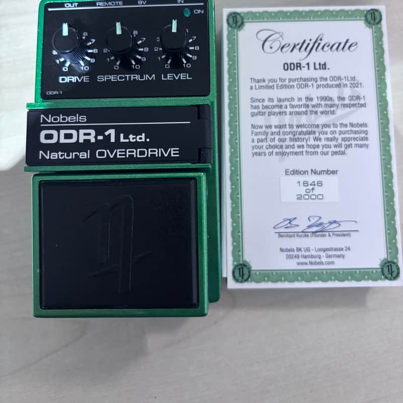 2021 Nobels ODR-1 Ltd. Natural Overdrive Black / Green Sparkle