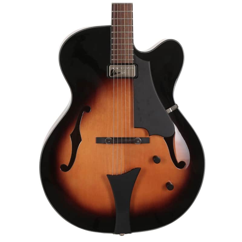 Hofner BlueTone Super Luxe Archtop Jazz Guitar with Hard Case HCT-SL-SB-0 Antique Brown Sunburst image 1