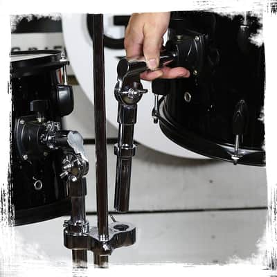 GRIFFIN Double Tom Drum Holder Stand with Cymbal Mount (Percussion TiltPro X Edition) – Adjustable Drum Hardware with Tripod Legs for Standard Cymbals image 13