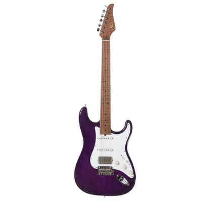 Suhr Classic S Roasted Flame Maple HSS - Trans Purple Burst image 20