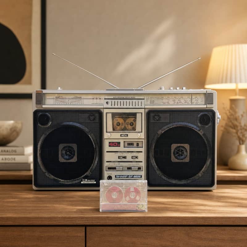 Sharp GF-9696Z Rare Vintage MINT Japan Boombox Getto blaster Serviced Warranty image 1