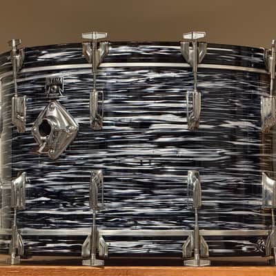 1980's Tama Superstar Black Oyster 8x12 9x13 10x14 16x16 16x18 14x24 Drum Kit Re-Wrap image 14