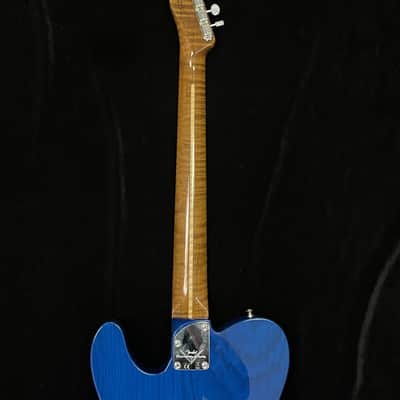 Fender Custom Shop B4 AM Custom Telecaster NOS MN Sapphire Blue Transparent image 8