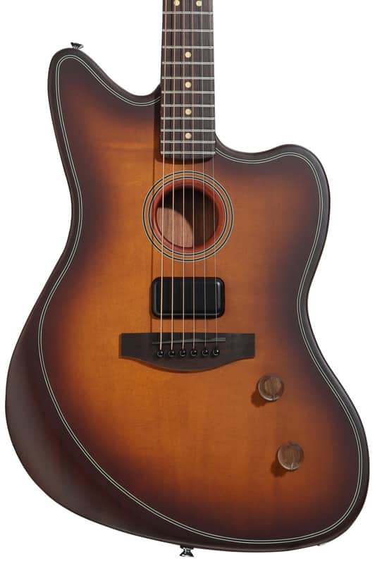 Fender Acoustasonic Standard Jazzmaster Acoustic-electric Guitar - Honey Burst image 1