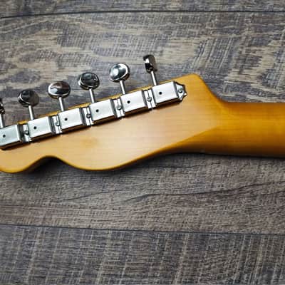 MyDream Partcaster Custom Built - Thinline Candy Apple Red Quarter Sawn image 8