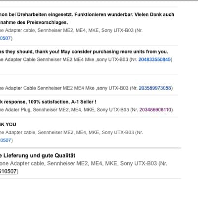 Sennheiser Lavalier Mikrofon Adapter to UTX-B40 and UTX-B03 image 8