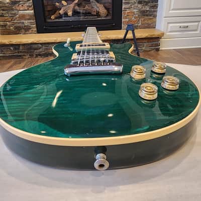 1999 Heritage H150 CM **RARE** One-Piece Maple Top Emerald Green image 12