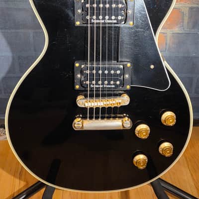 Vintage 1970s Hohner LP Copy Black image 5