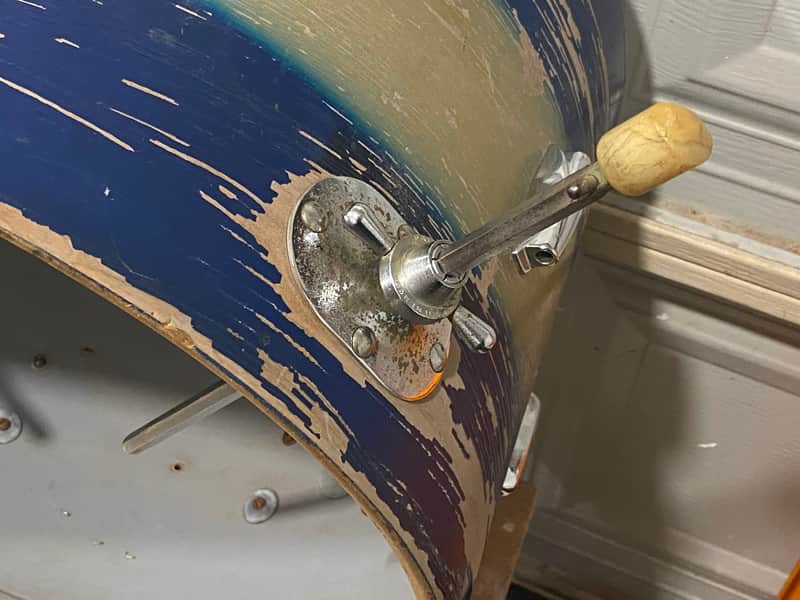 Rogers Swiv-O-Matic Bass Drum Spurs, 1960s - **RARE, Very Long** image 1
