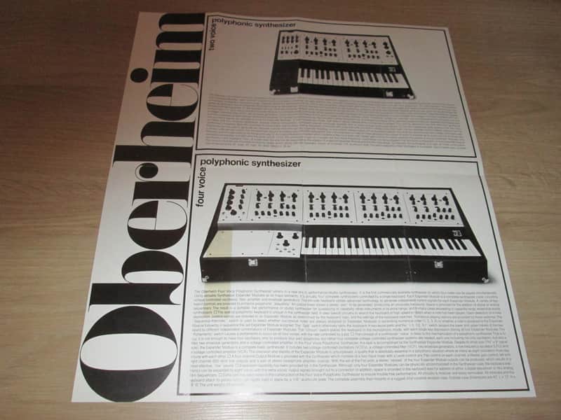 Oberheim Vintage Synthesizer Catalog–1975- Very Rare - Original Vintage Synthesizer Brochure image 1