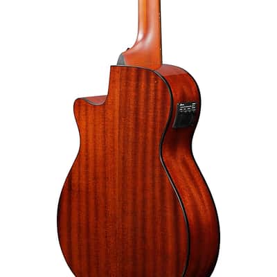 Ibanez AEG Series AEGB24E Acoustic Electric Bass Guitar Black High Gloss image 6