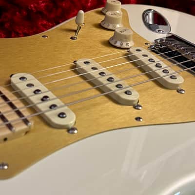 Fender Custom American Deluxe Stratocaster Olympic White Maple UPGRADES G&G USA Strat Professional II image 7