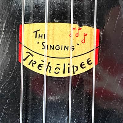 The Singing Treholipee electric ukulele uke ukulele bizarre and strange The Dark One 1969 - Black and Red image 3