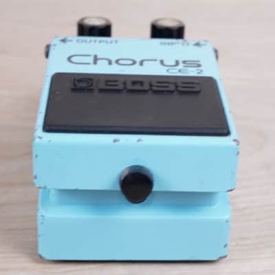 Boss CE-2 Chorus (Black Label) 1986 Blue Made in Japan MIJ ACA image 3