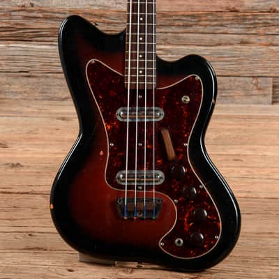 Silvertone Coral Bass Sunburst 1960s image 1