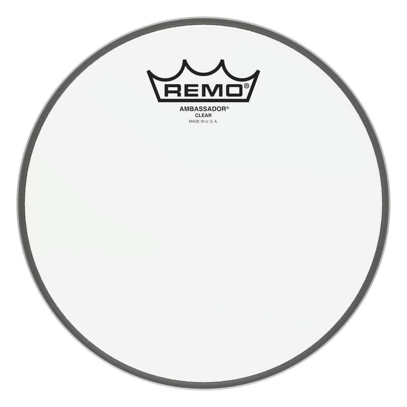 REMO BA-0308-00 Ambassador Clear Drumhead, 8" image 1