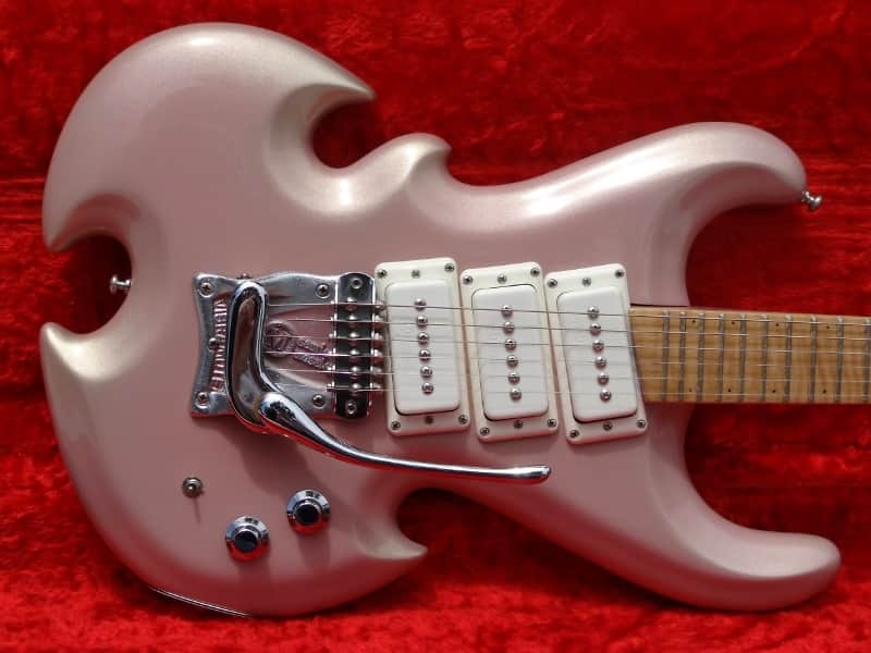 Mosrite Double Axe Prototype 1988 Champagne Pink image 1