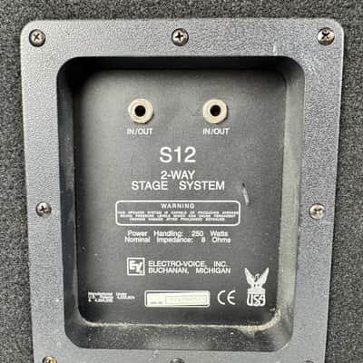 Electro-Voice S12 2-Way Stage System 250W 8 Ohm PA Speaker (one pair 2 speakers) image 5