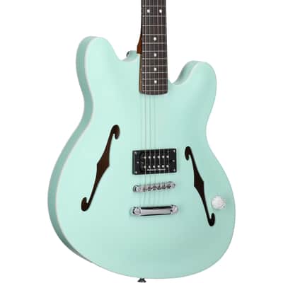 Fender Tom DeLonge Starcaster Electric Guitar, Satin Surf Green image 1