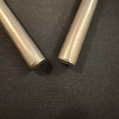 VINTAGE Unbranded 5.5" Triangle, Brushed Nickel Finish, 5/16" diameter Rod-MINT image 5