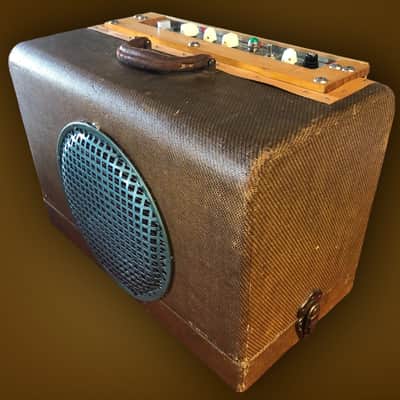 Handwired Blackface Champ clone by Rick Crownover –- 3 band eq, variable negative feedback, in Vintage Projector Case image 2