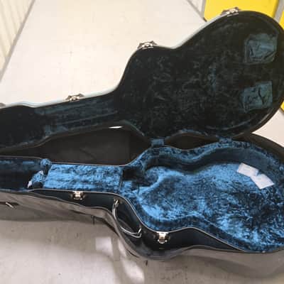 Calton Cases Acoustic or Archtop (16") V2 - Custom Turquoise Splatter w/case cover image 2