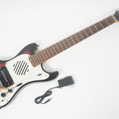 MarineRider MR-1 SunBurst Mosrite Ventures Copy Built-in Amp travel guitar Made in JAPAN image 1