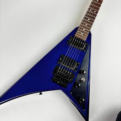 Jackson PS3 1996 Japan* - Blue Transparent over Curly Maple, EMG Pickup upgrades! Heavy duty Jackson Hardshell case included! image 1