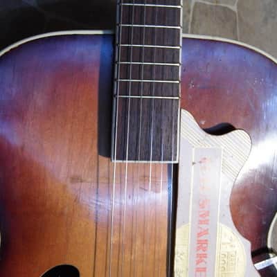 rare vintage VOSS archtop Jazz F-hole GUITAR GIMA Gitarre Germany 1960 image 17