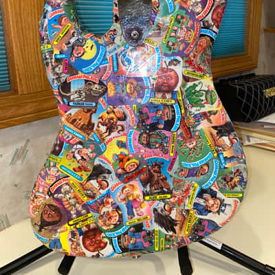 1977 Fender Jazz Bass with Custom "Garbage Pail Kids" Finish image 4