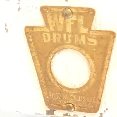 Ludwig WFL Bongo Clamp-On Bass Drum Hoop/Rim-Mount Bracket Nickel Vintage image 2