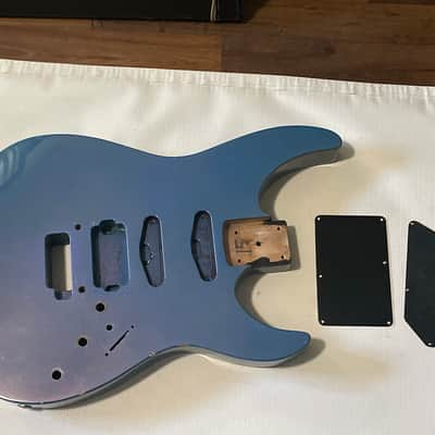1980's Kramer USA Pacer Custom II Flip Flop FF Blue Guitar Body Floyd Ready image 2