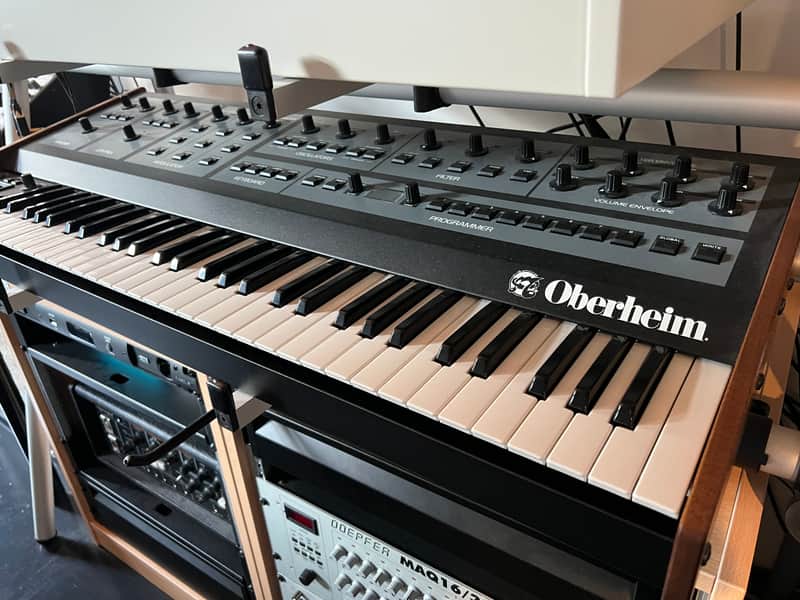 Oberheim OB-X8 61-Key 8-Voice Synthesizer 2022 - Present - Black with Wood Sides image 1